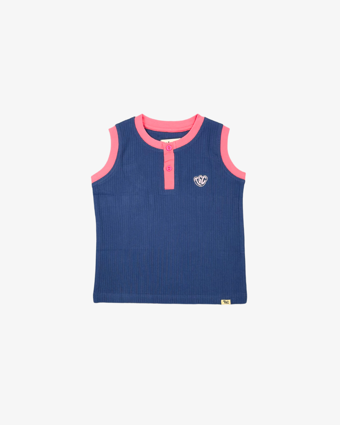 THE GIRL CLUB | Navy TGC Rib Tank