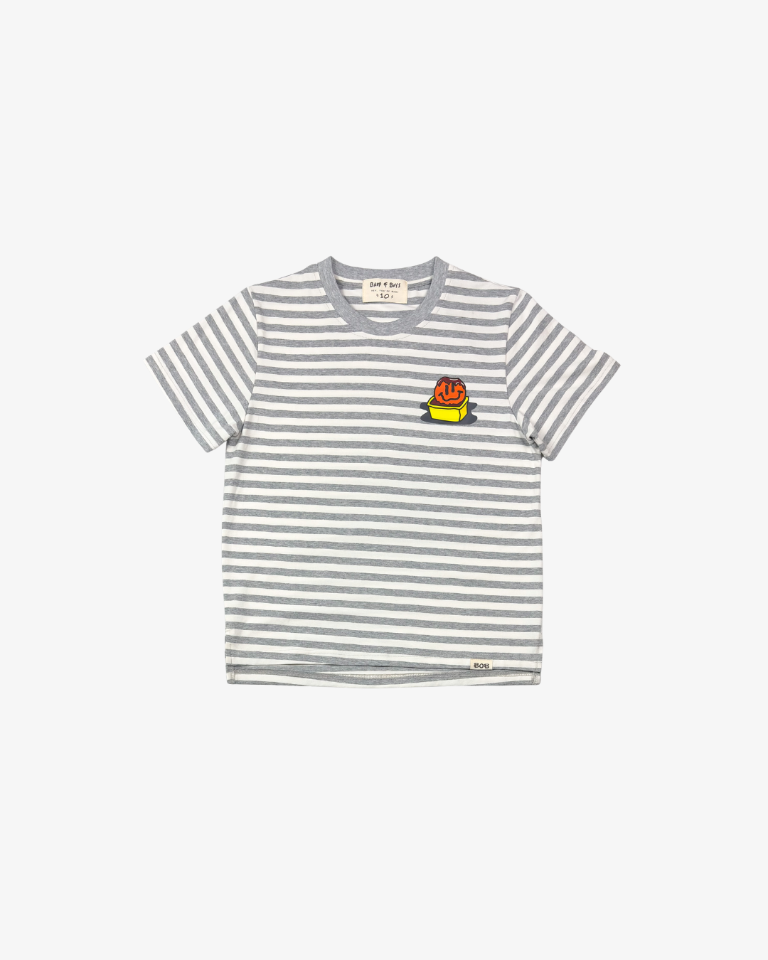 BAND OF BOYS | Grey Stripe Smile Nuggets Tee