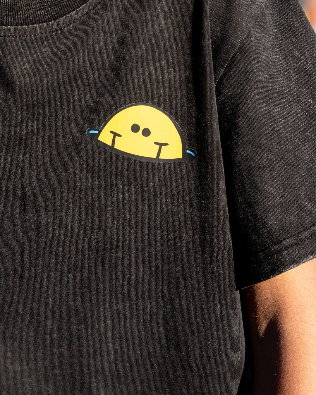 BAND OF BOYS | Black Wash Icon Smiley Tee