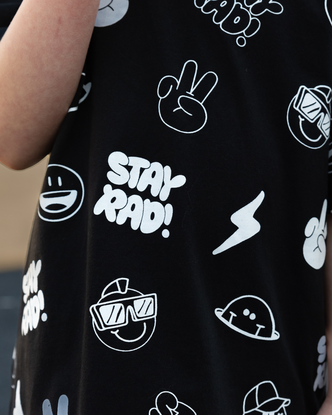 BAND OF BOYS | Black AOP Tee