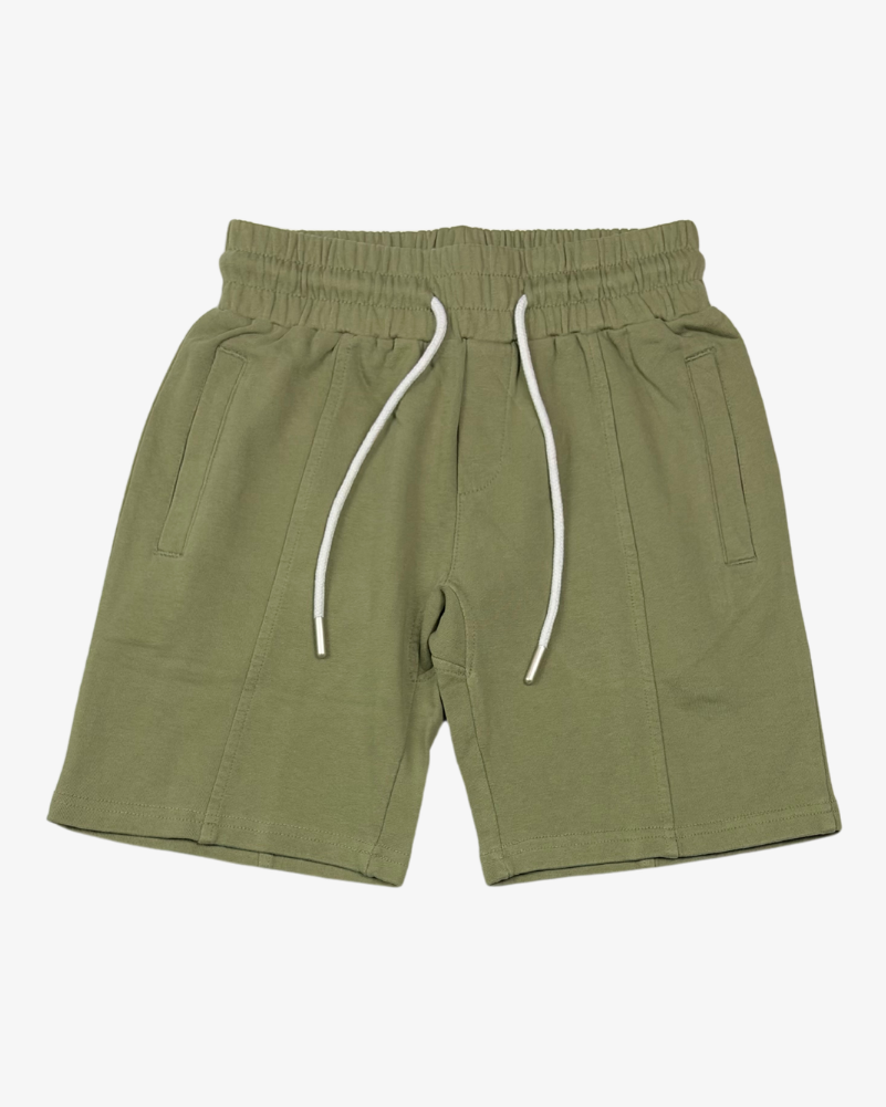 BAND OF BOYS | Green Wash Seam Front Shorts