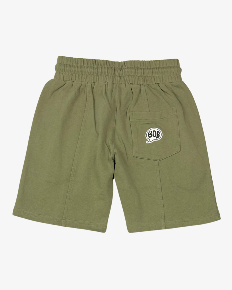 BAND OF BOYS | Green Wash Seam Front Shorts