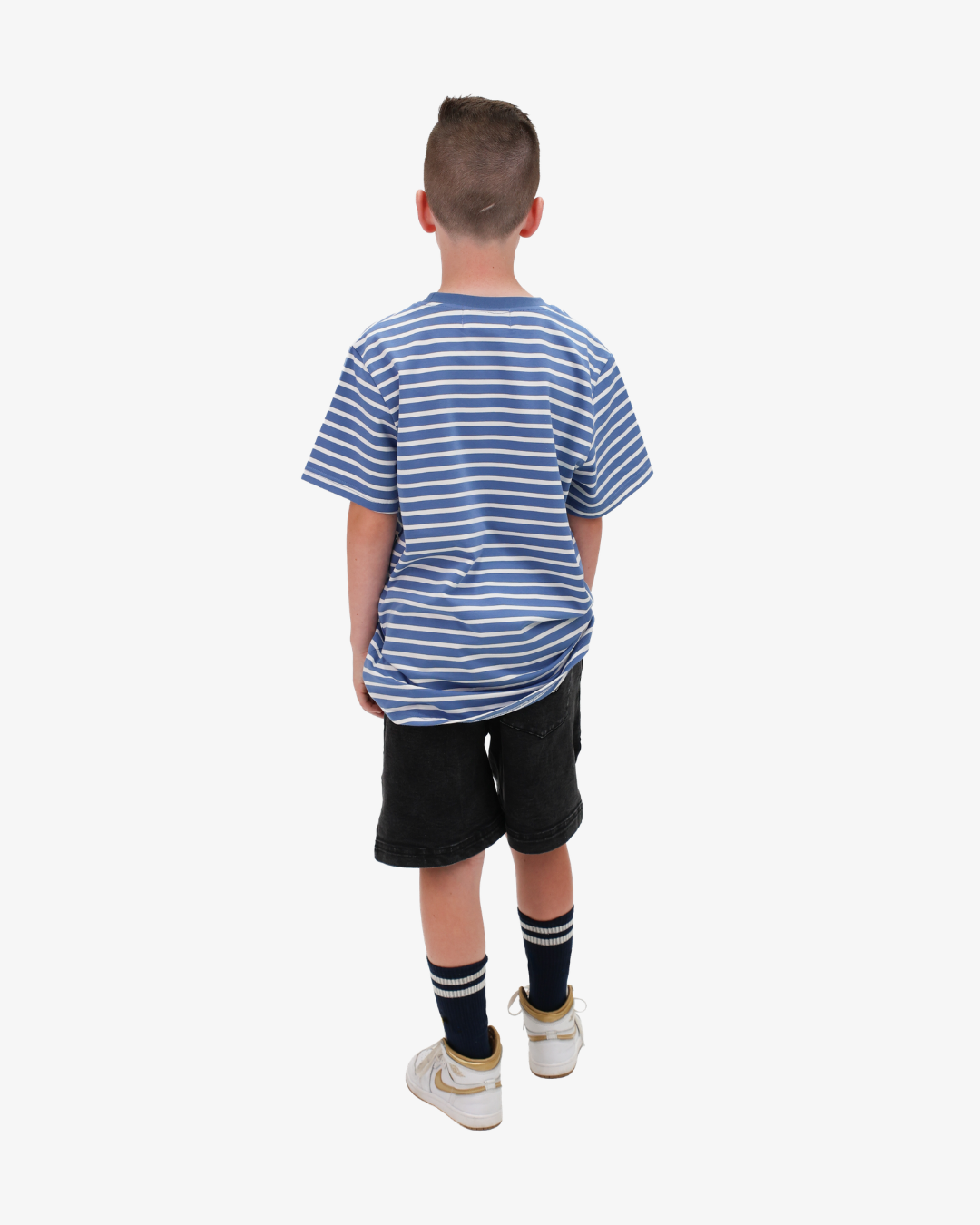 BAND OF BOYS | Blue Striped Smile Tee