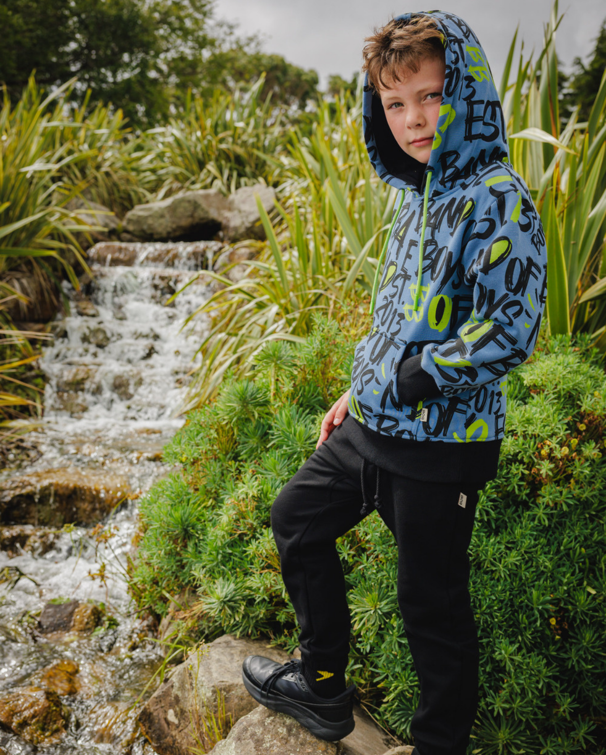 BAND OF BOYS | Blue BOB Graffiti Hood