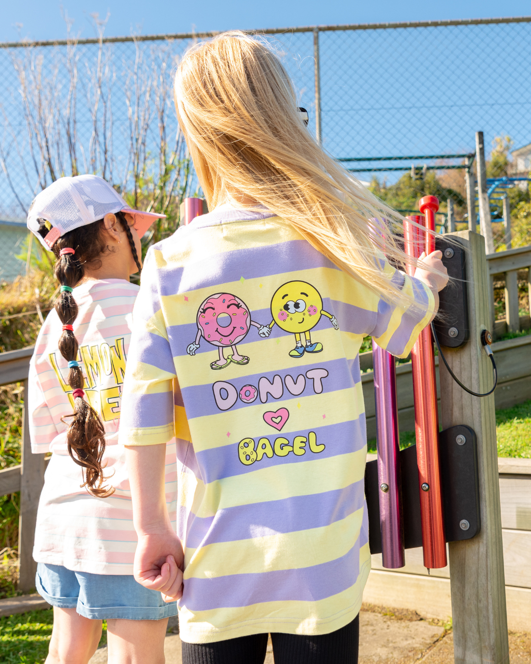 THE GIRL CLUB | Purple Stripe DLoveB Boxy Tee