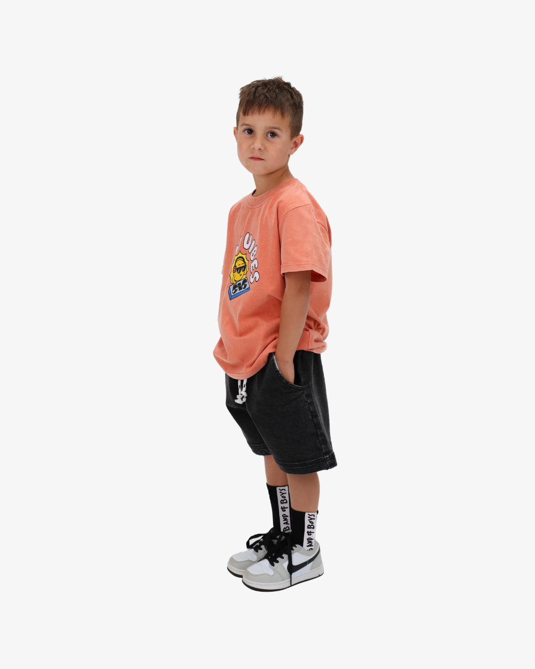 BAND OF BOYS | Orange Wash DJ Tee