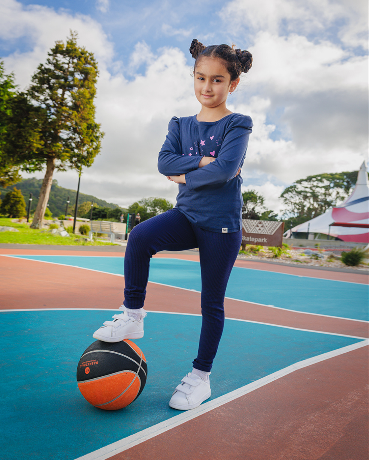 THE GIRL CLUB | Navy Rib Leggings