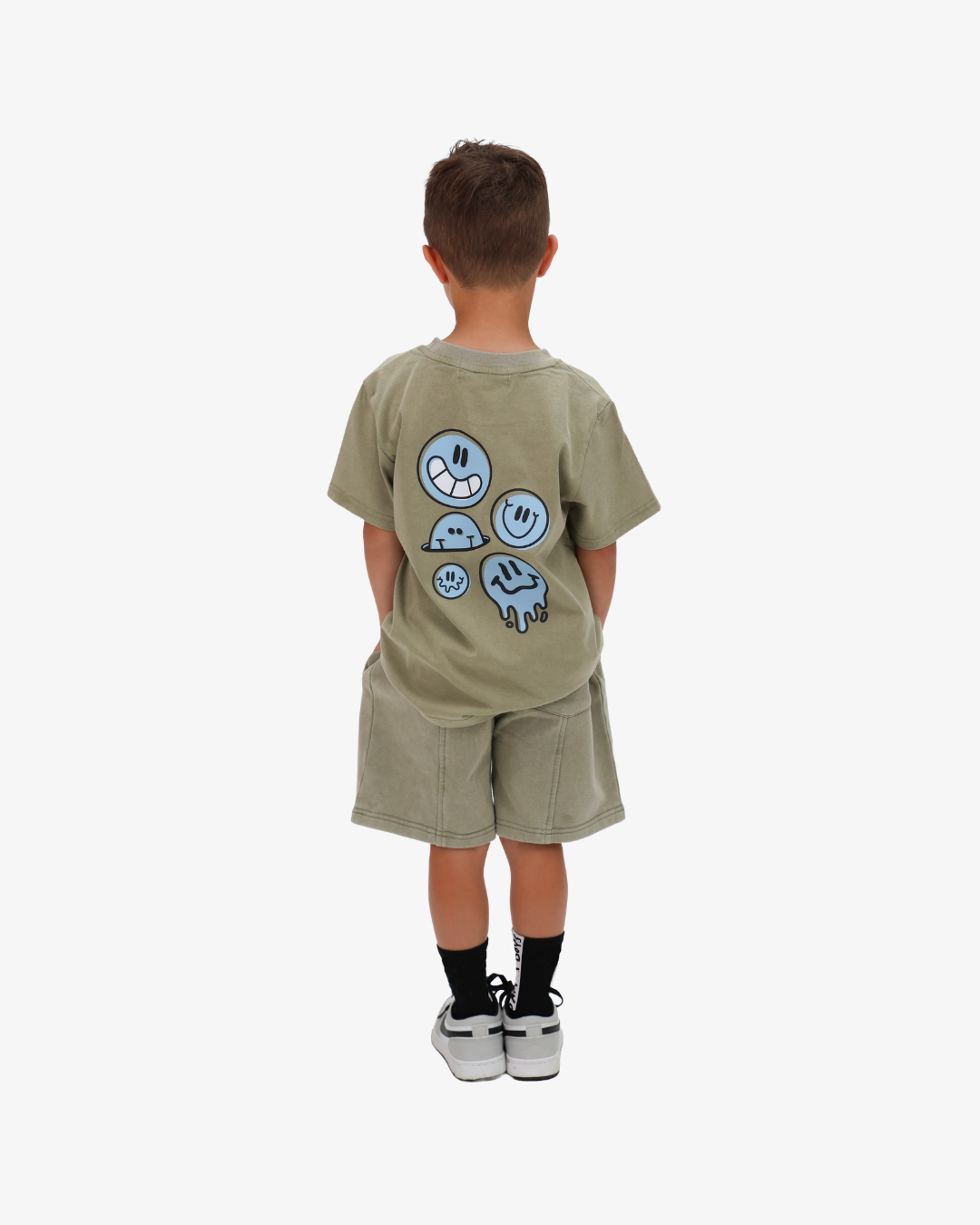 BAND OF BOYS | Green Wash Icon Smiley Tee