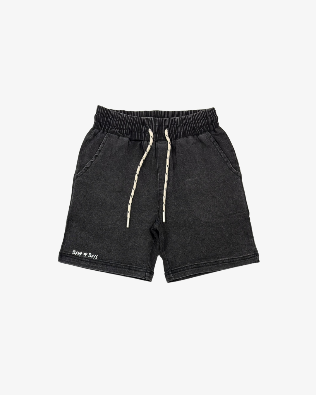 BAND OF BOYS | Black Wash Denim Shorts