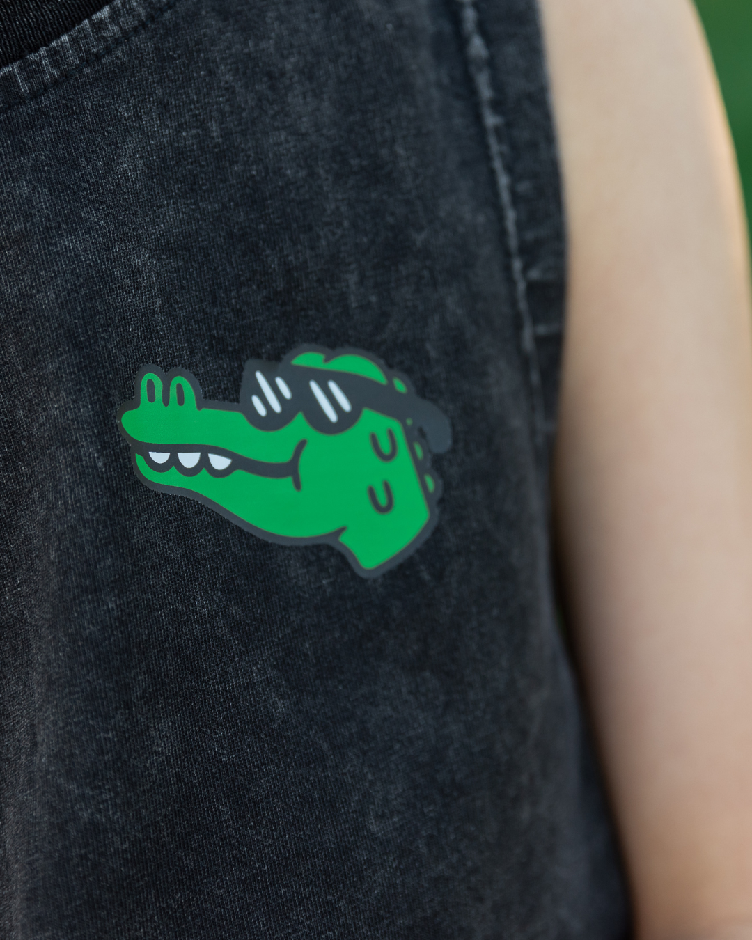 BAND OF BOYS | Black Wash Croc Skate Tank