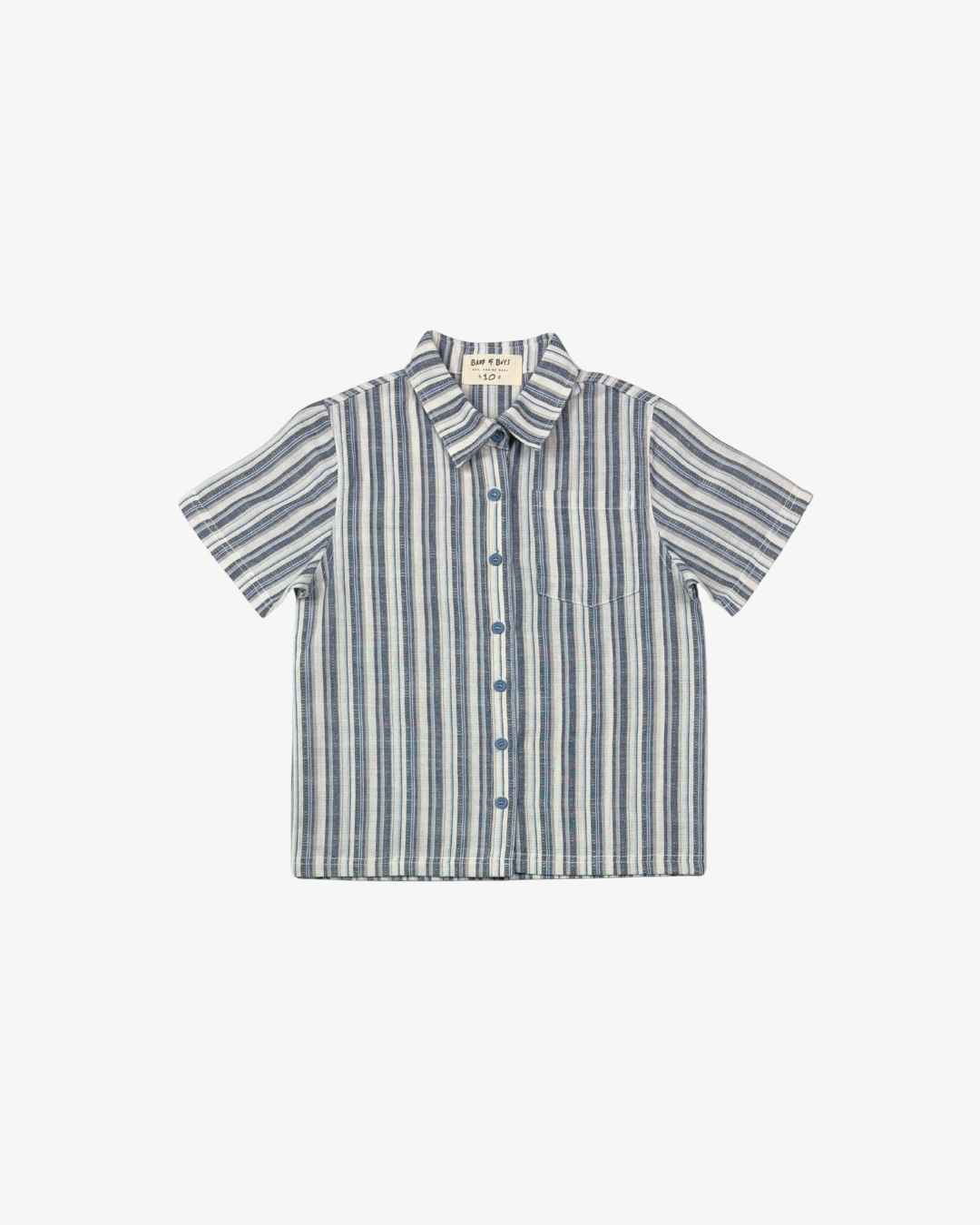 BAND OF BOYS | Blue Retro Stripe Shirt