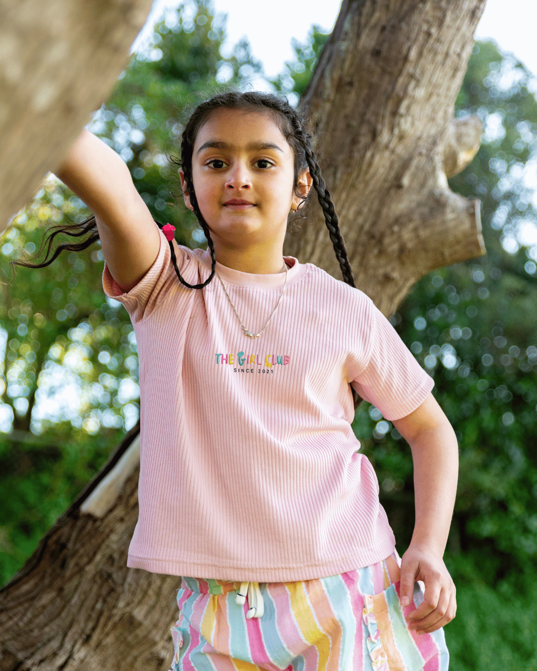 THE GIRL CLUB | Pink TGC Rib Tee