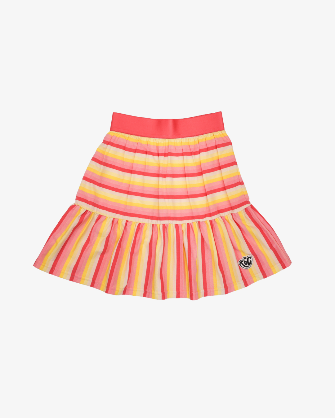 THE GIRL CLUB | Coral Stripe Skort