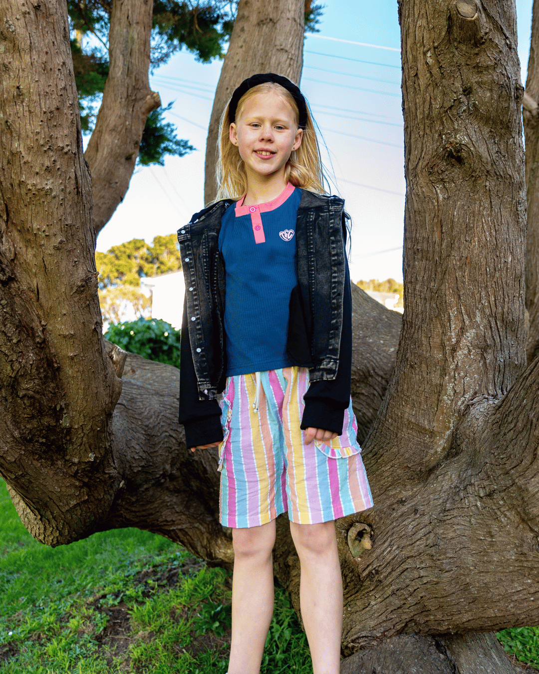 THE GIRL CLUB | Navy TGC Rib Tank