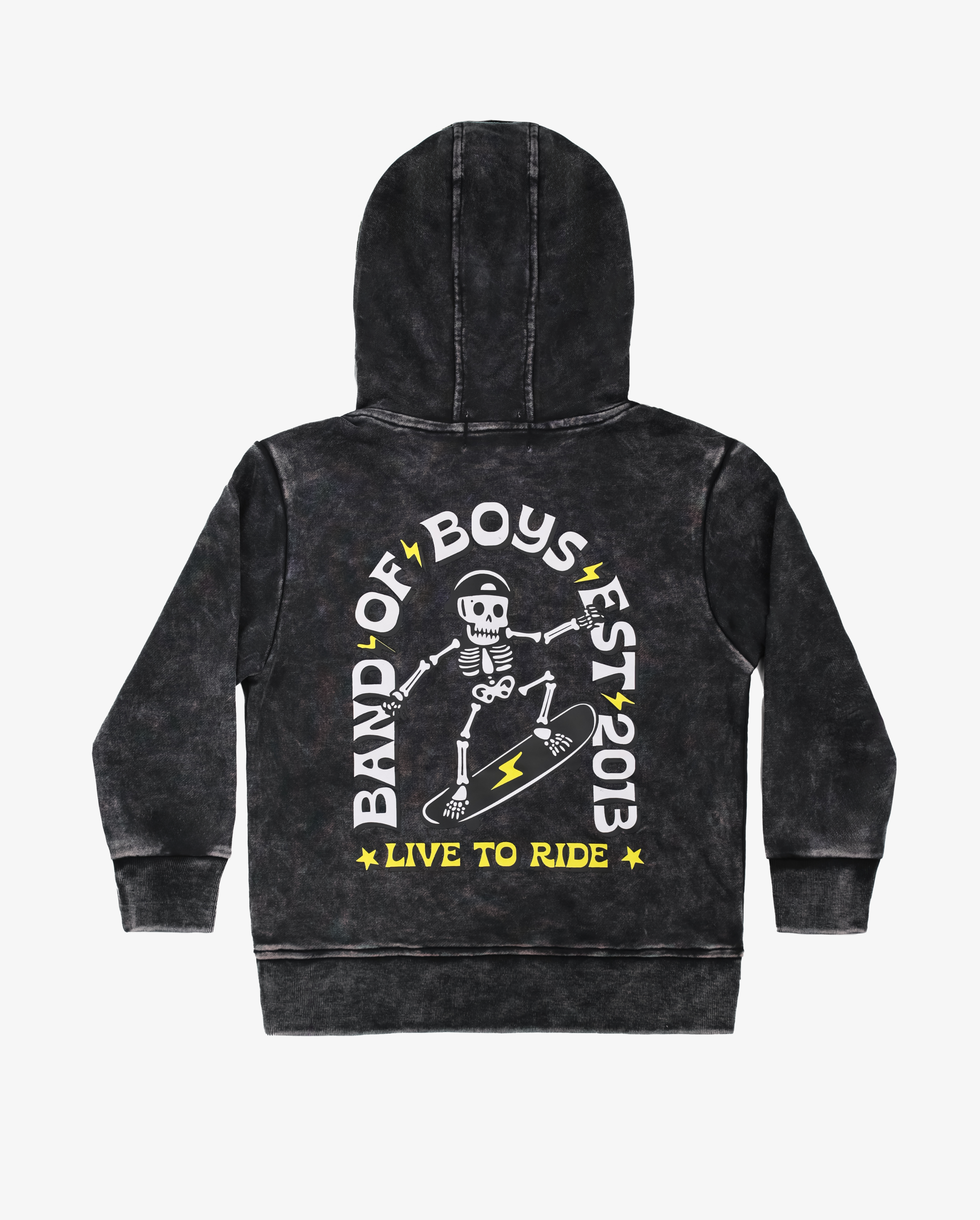 BAND OF BOYS | Black Wash Bones Skate Hood