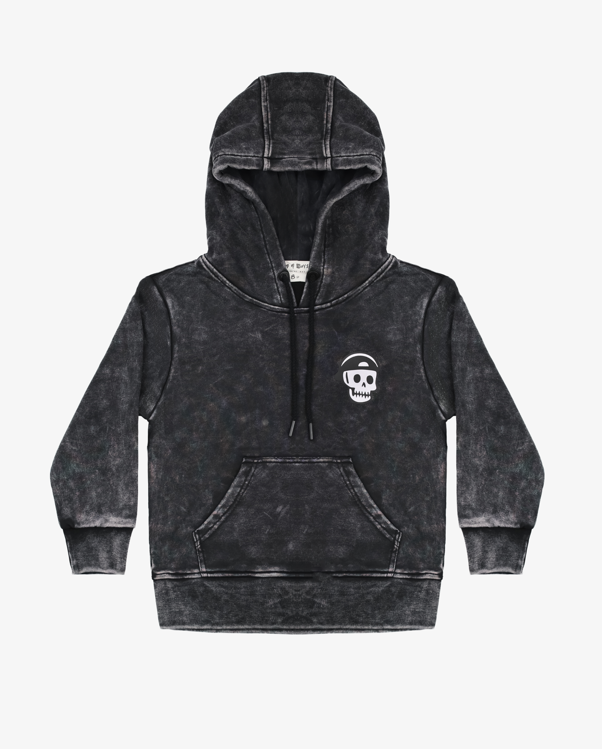 BAND OF BOYS | Black Wash Bones Skate Hood