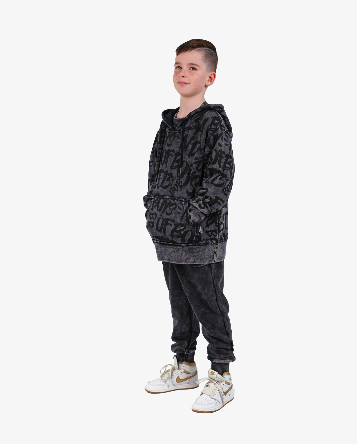 BAND OF BOYS | Grey Wash BOB Graffiti Hood