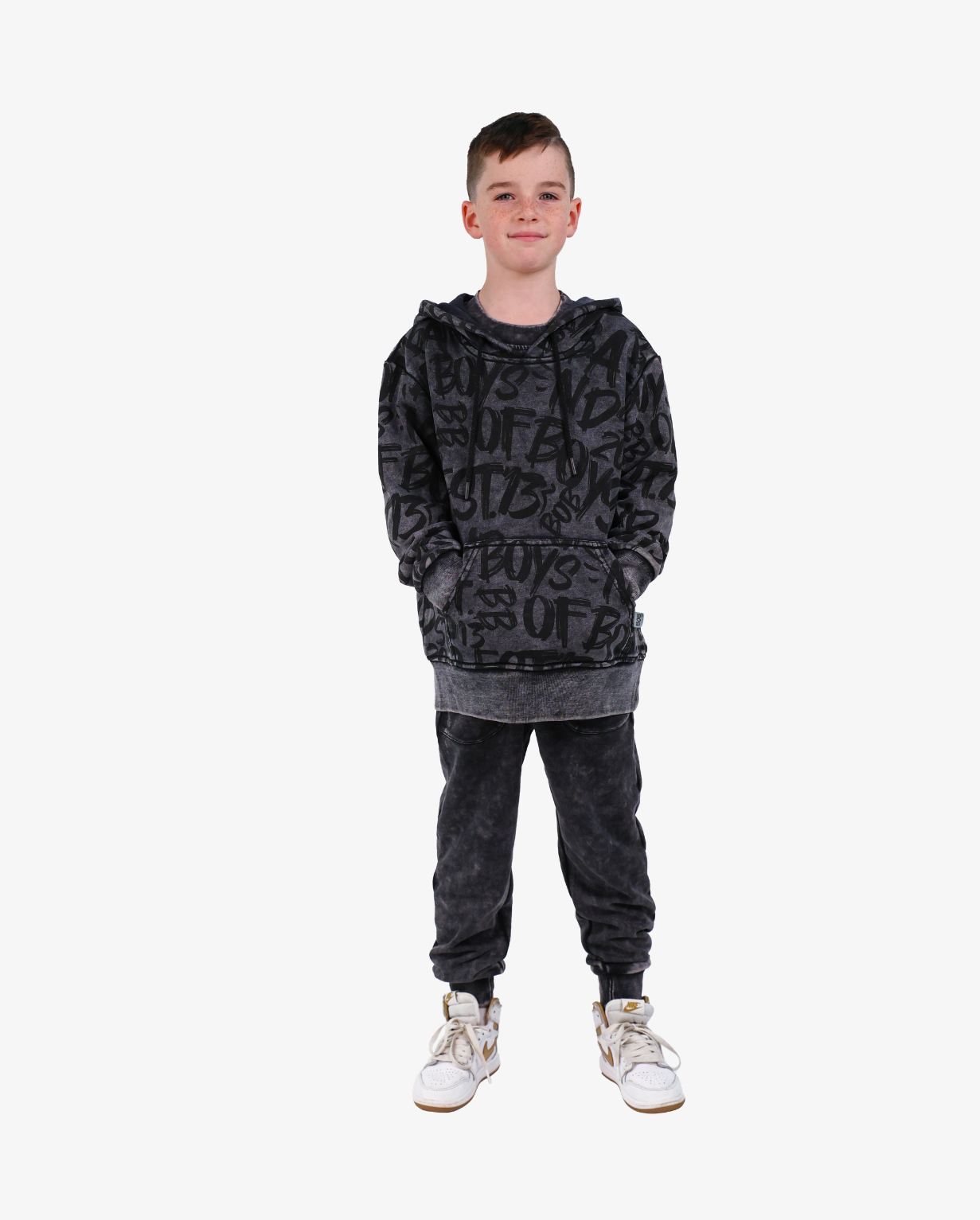 BOB+TGC | Black Wash Track Pants