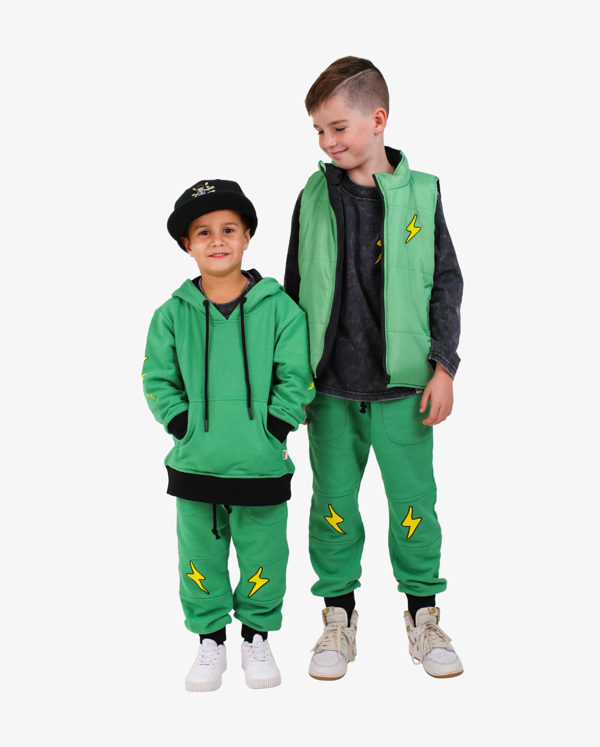 BAND OF BOYS | Green Bolt Track Pants