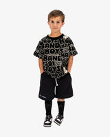 Band of Boys black short with cord tie