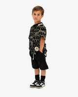 Band of Boys black short with cord tie