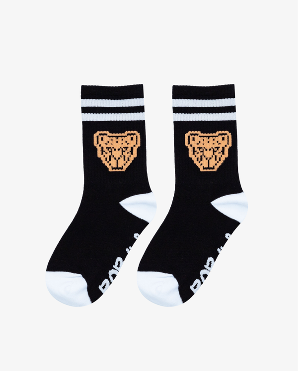 THE COLLECTIBLES | Black Gamer Orange Tiger Socks