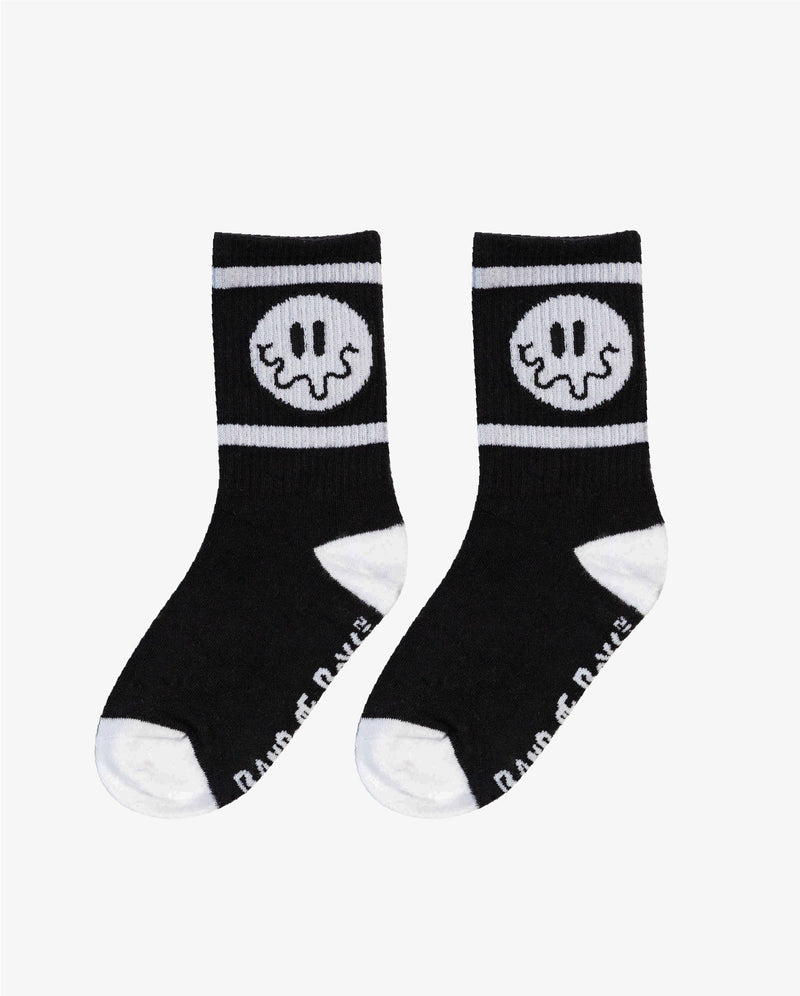 THE COLLECTIBLES | Black Squiggle Smile Skate Socks