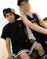 Black Band of Boys basketball sports performance shorts