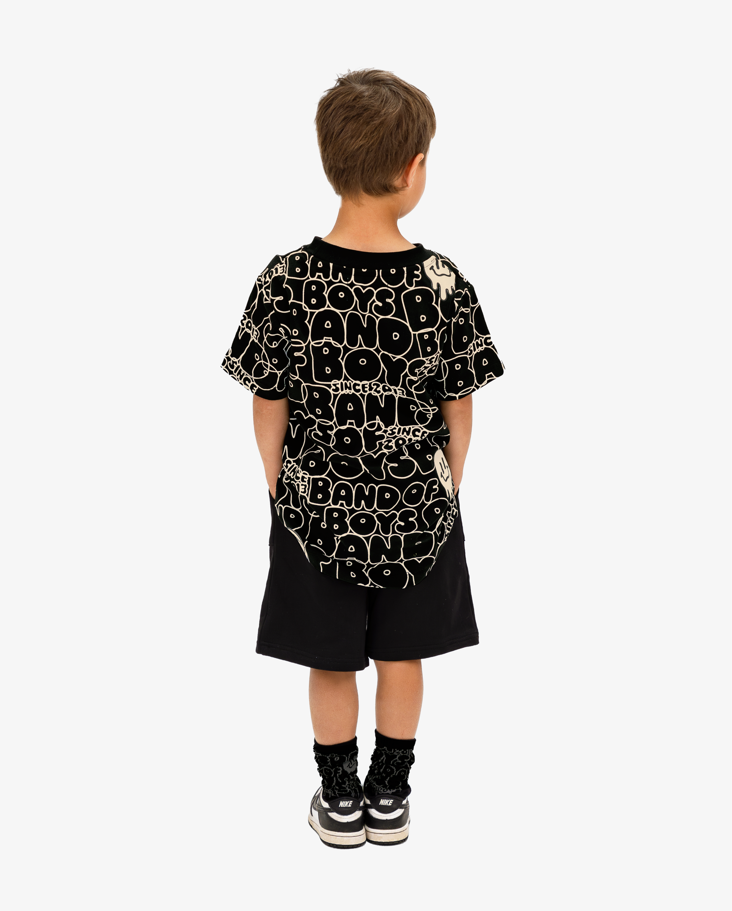 BAND OF BOYS | Black BOB Repeat Tee