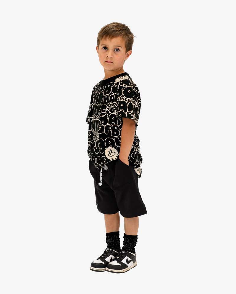 BAND OF BOYS | Black BOB Repeat Tee