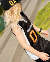 Band of Boys black and white basketball sports tank singlet jersey