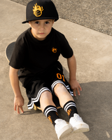Band of Boys Black and orange Basketball t shirt