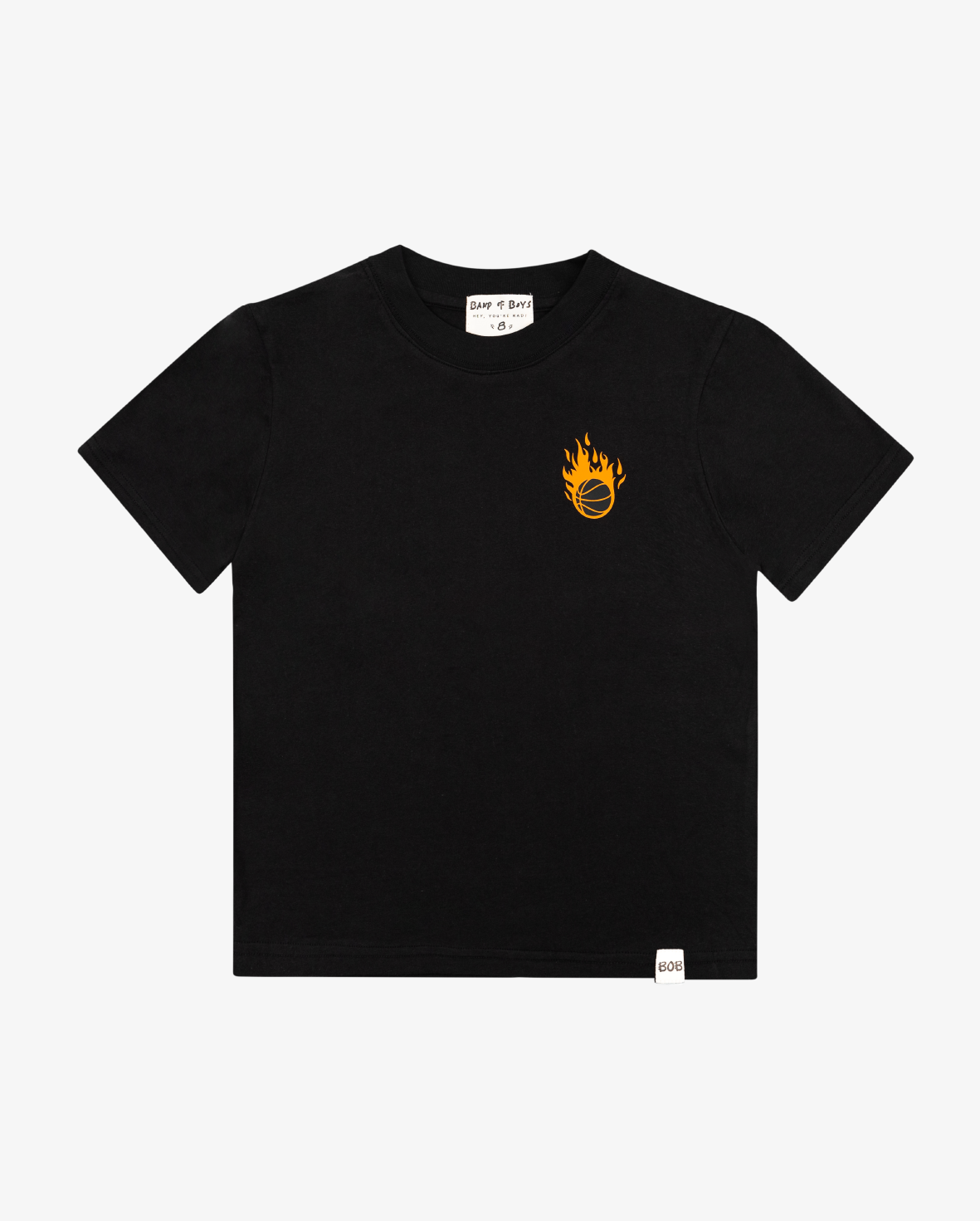 Band of Boys Black and orange Basketball t shirt