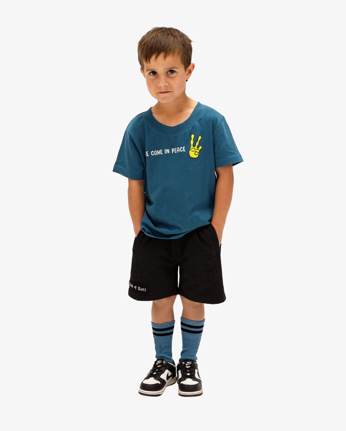 Band of Boys black shorts with elasticated waistband