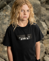 Band of Boys black t shirt with fun hippo graphic