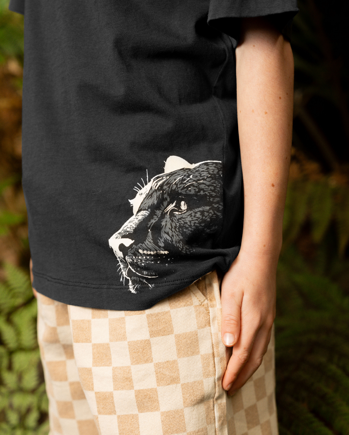 Band of Boys black t shirt with panther graphic