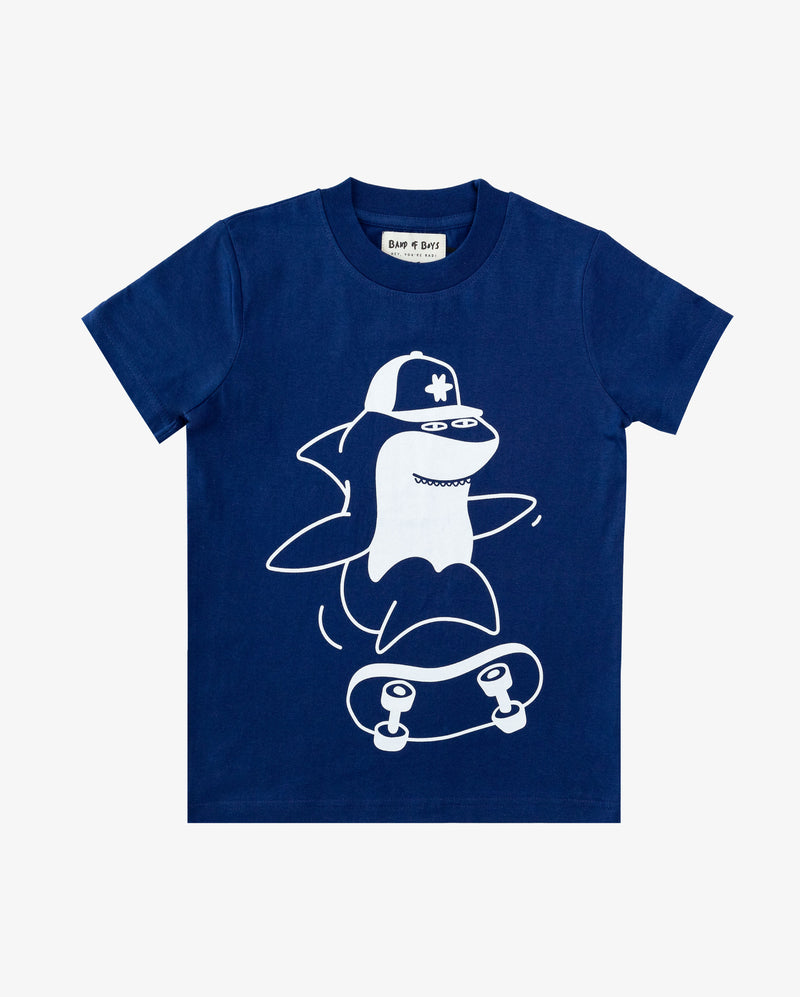 BAND OF BOYS | Blue Shark Skate Tee