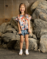 THE GIRL CLUB | Blue Wash Summer Shorts