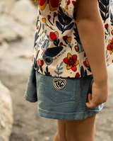 THE GIRL CLUB | Blue Wash Summer Shorts