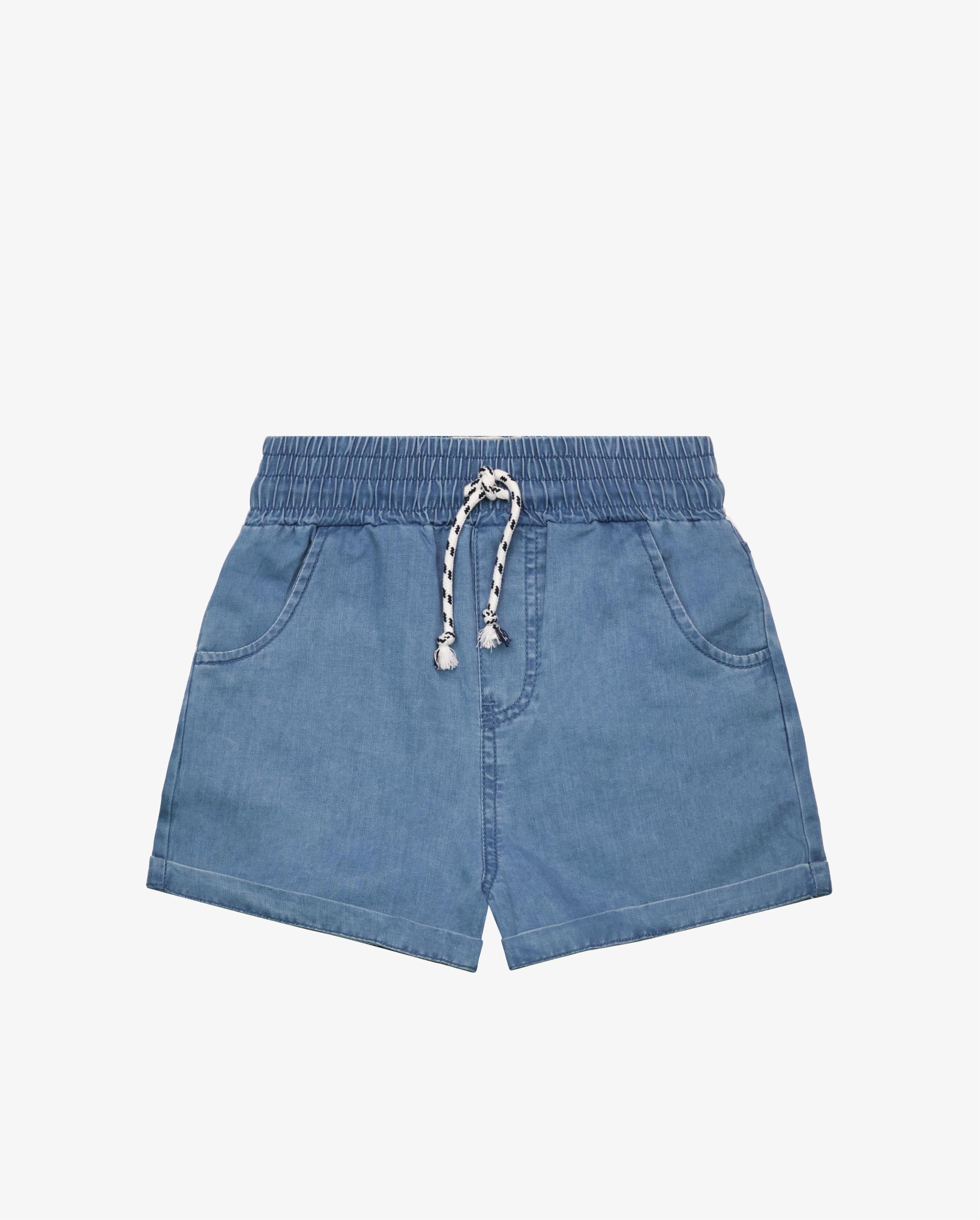 THE GIRL CLUB | Blue Wash Summer Shorts