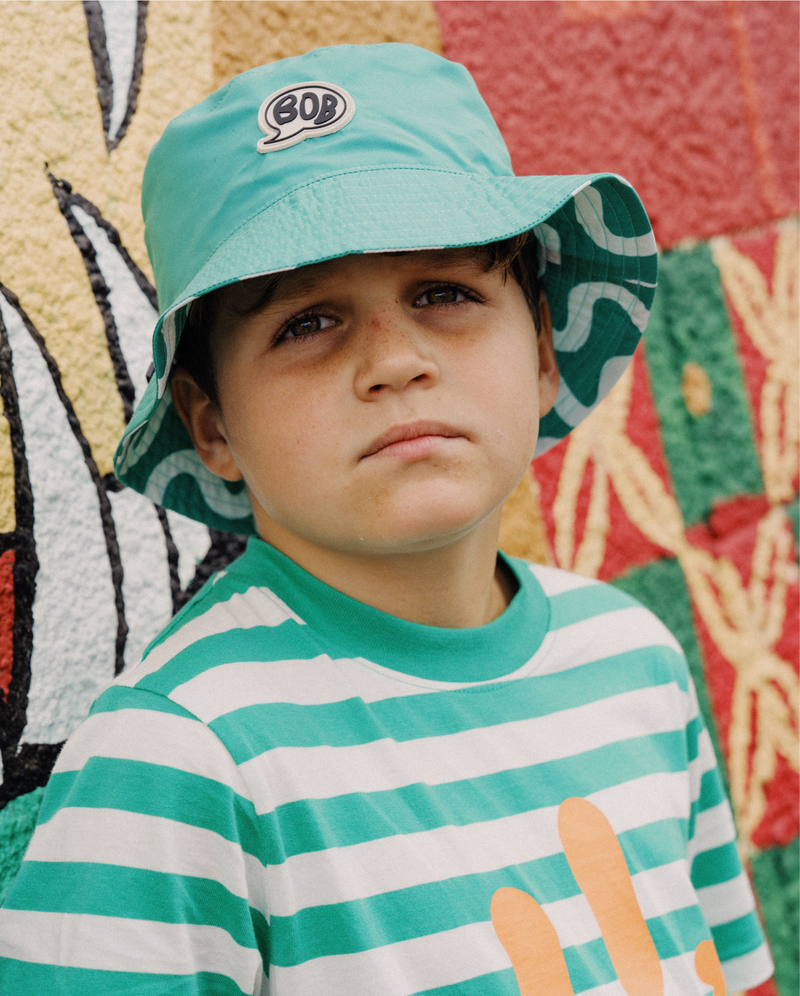 THE COLLECTIBLES | Green Squiggle Reversible Bucket Hat