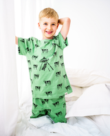 Band of Boys green alien summer pjs