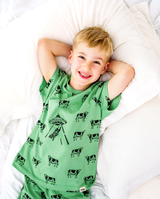 Band of Boys green alien summer pjs