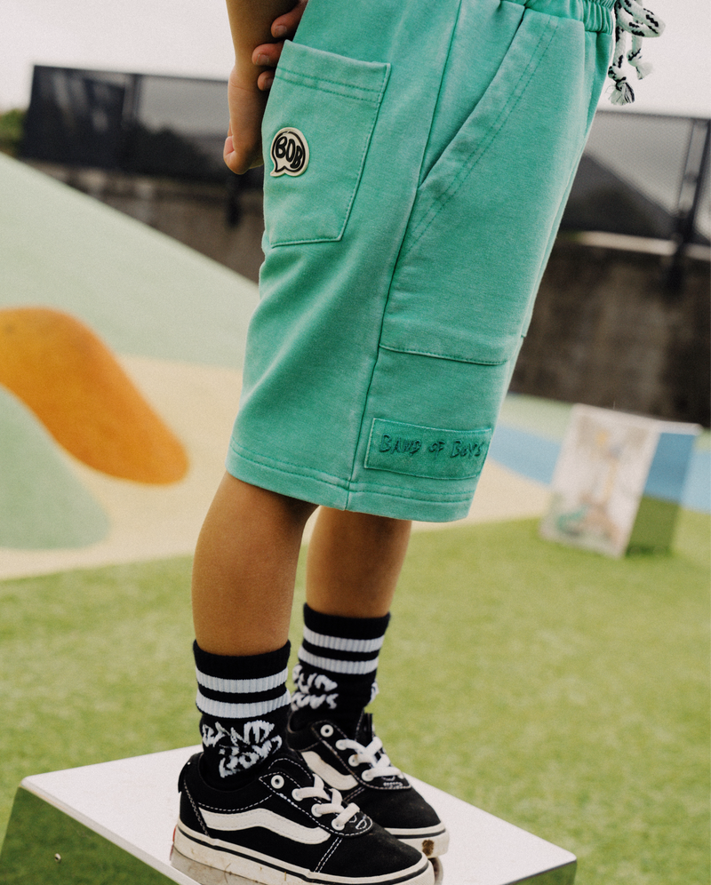 BAND OF BOYS | Green BOB Shorts