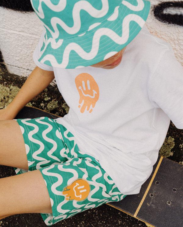 BAND OF BOYS | Green Squiggle Shorts