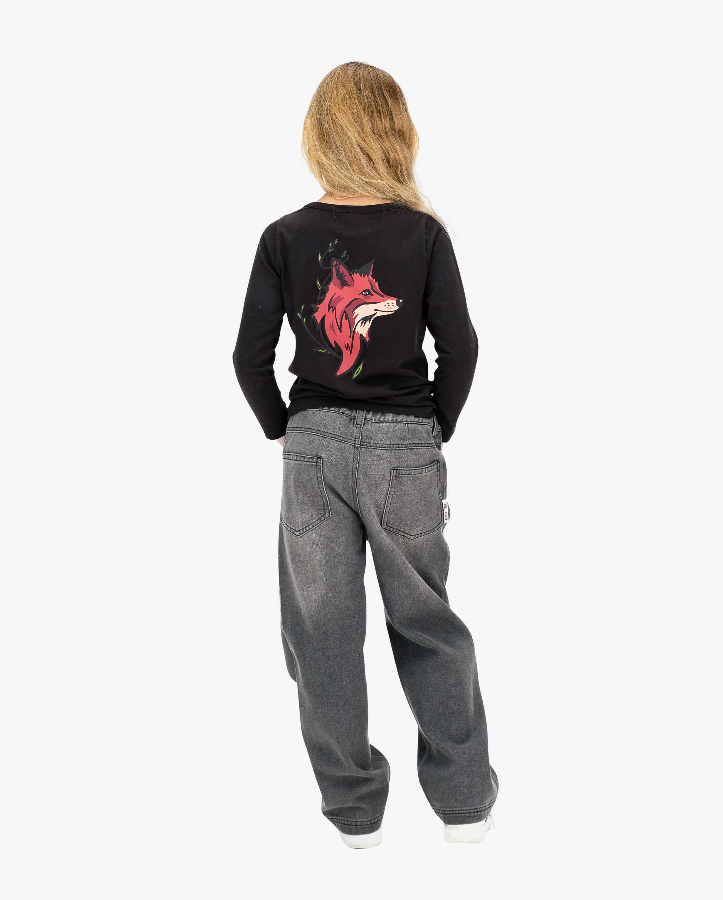 The Girl Club Charcoal Fox Tee