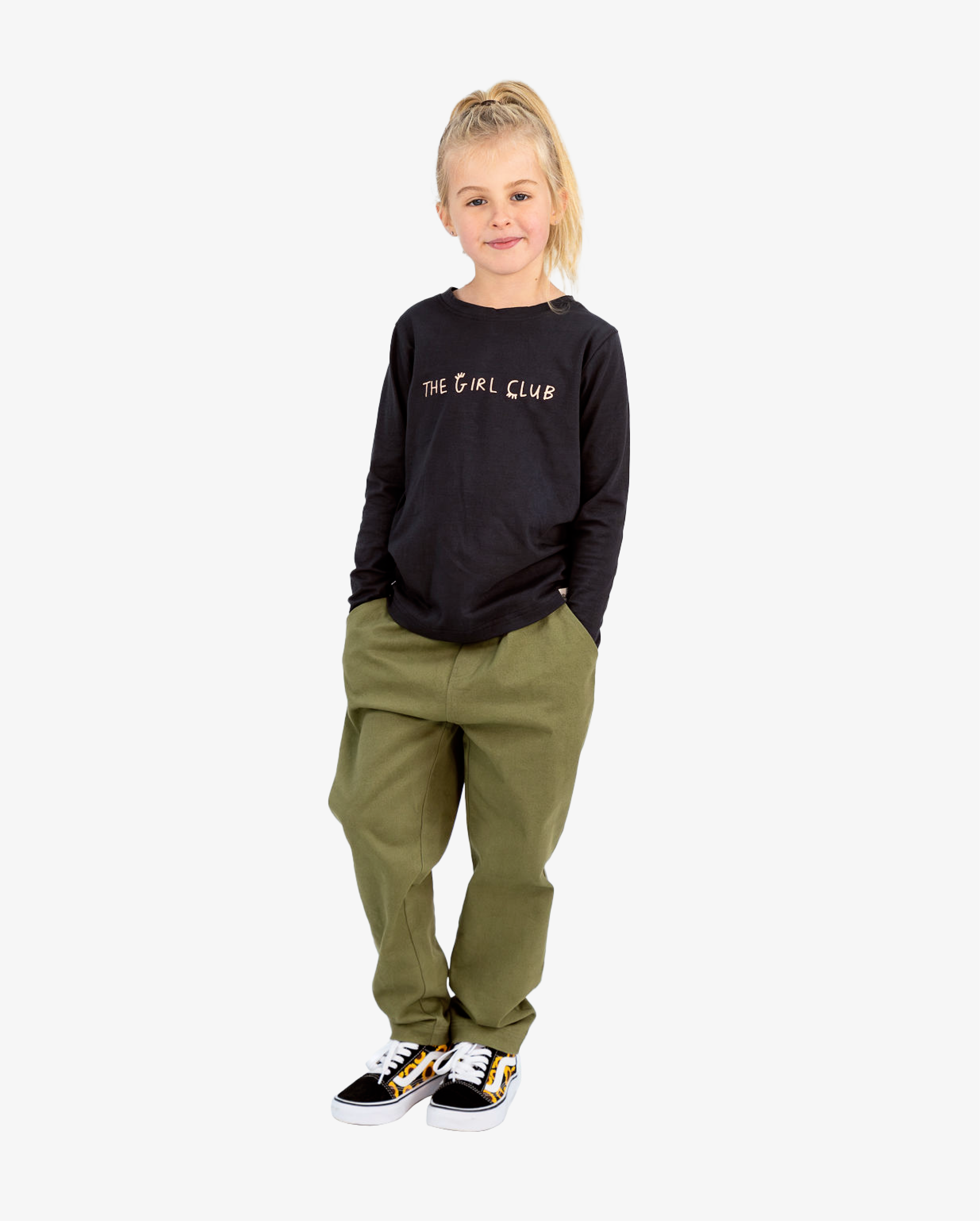 The Girl Club Charcoal Fox Tee (studio)