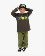 BAND OF BOYS | Charcoal Monster LS Tee