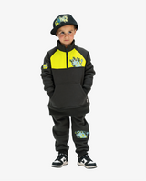 BAND OF BOYS | Charcoal Monster Quarter-Zip Crew