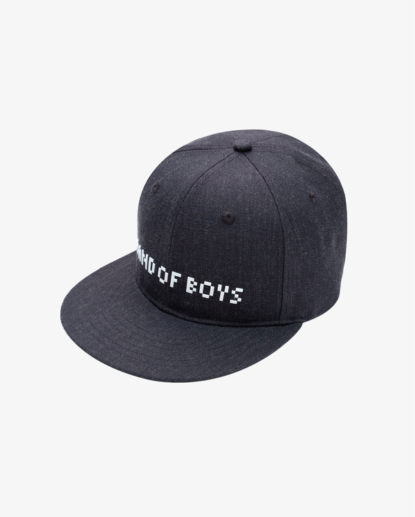 THE COLLECTIBLES | Charcoal BOB Pixelated Flat Peak Cap